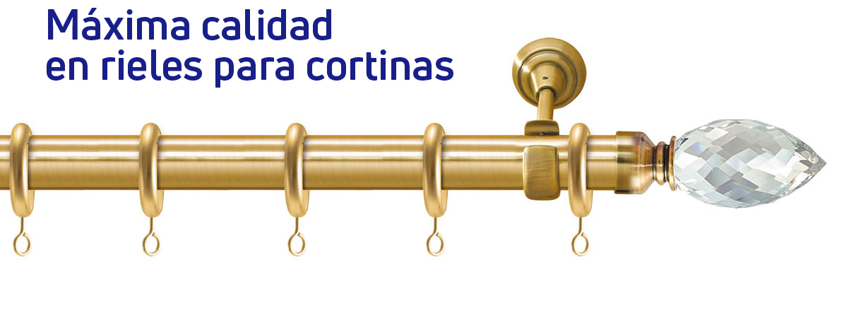 Máxima calidad en rieles y cortinas